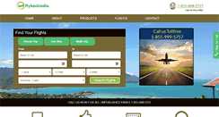 Desktop Screenshot of flybackindia.com