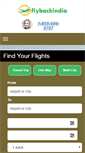 Mobile Screenshot of flybackindia.com